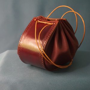 Bourse en cuir - Marron